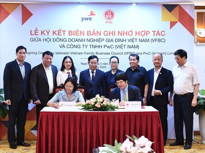 Hội đồng Doanh nghiệp Gia đình Việt Nam và PwC Việt Nam ký kết Biên bản Ghi nhớ Hợp tác