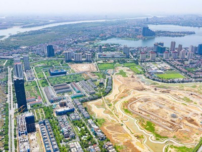 Hình ảnh mới nhất về công viên 65ha nằm trong Khu đô thị Ciputra Tây Hồ - Hà Nội