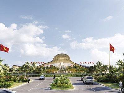 Phối cảnh Cảng hàng không quốc tế Phú Quốc mở rộng. 