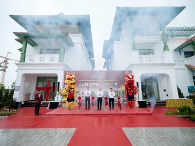 Lễ khai trương nhà mẫu phân khu Kim Ngân – Kim Tiền tại dự án Sun Urban City Hà Nam (Ảnh: Ánh Dương)