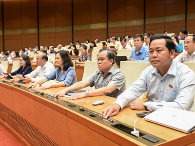 Phiên họp chiều 29/5 của Quốc hội.