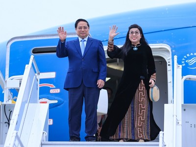 Thủ tướng Phạm Minh Chính tới Thủ đô Tallinn, bắt đầu thăm chính thức Estonia 