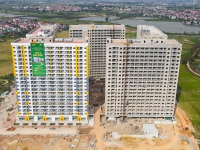 Bắc Giang dự kiến sẽ hoàn thành 5.594 căn nhà ở xã hội trong năm 2025. Ảnh: Nhà ở xã hội Evergreen Bắc Giang.