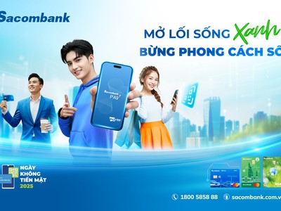 Sacombank đồng hành cùng “ngày không tiền mặt 2025” góp phần thúc đẩy kinh tế số