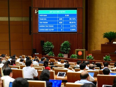  Luật sửa đổi, bổ sung một số điều của Luật Sử dụng năng lượng tiết kiệm và hiệu quả đã được Quốc hội thông qua. 