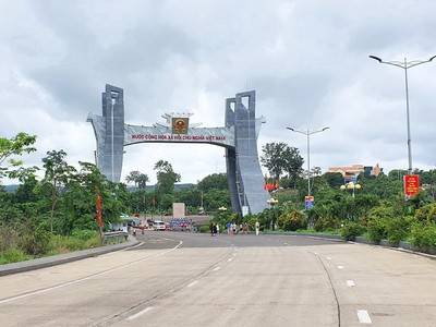 Khu kinh tế Cửa khẩu Quốc tế Lệ Thanh, tỉnh Gia Lai. Ảnh: Ngọc Tân