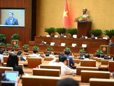 Một phiên họp toàn thể của Quốc hội taị Kỳ họp thứ 9.