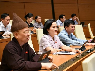 Phiên họp chiều 24/6 của Quốc hội.