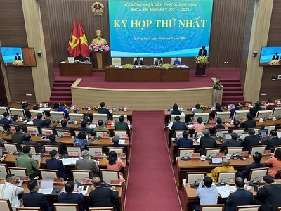 HĐND tỉnh Quảng Ngãi Khoá XIII, nhiệm kỳ 2021 - 2026 tổ chức kỳ họp lần thứ nhất.