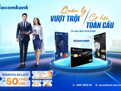 Sacombank (STB) đồng hành cùng doanh nghiệp dẫn đầu xu thế thanh toán không tiền mặt 