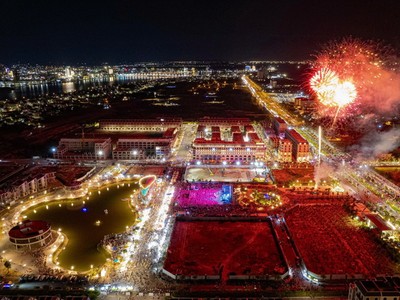Chương trình bắn pháo hoa tầm thấp sẽ diễn ra tại khu vực bán đảo Bảo Ninh, phường Đồng Hới, tỉnh Quảng Trị.