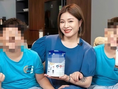 MC Hoàng Linh trong quảng cáo sản phẩm dinh dưỡng.