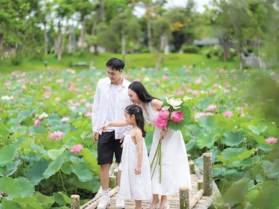 Hồ sen An Nhiên tại Sun World Hạ Long.