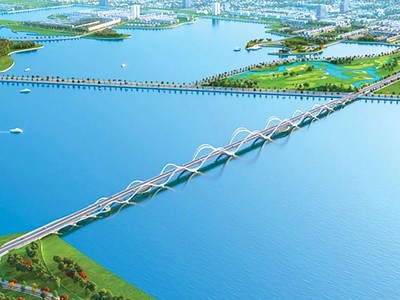 Phối cảnh Dự án Đầu tư xây dựng công trình cầu trên tuyến đường bộ ven biển kết nối An Biên - thành phố Rạch Giá. Ảnh phối cảnh: Kiên Việt