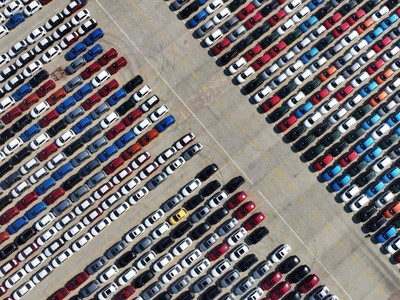 Xuất khẩu ô tô sang Mỹ có đóng góp “nền tảng” cho nền kinh tế Nhật Bản, chiếm 28,3% tổng lượng hàng xuất khẩu trong năm 2024. Ảnh: AFP