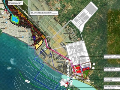 Quy hoạch Dự án điện khí LNG Cà Ná. (Ảnh: Công thương)