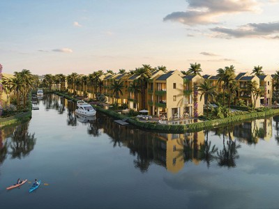 Casamia có thiết kế hài hòa với thiên nhiên và kênh nước tự nhiên vào từng hiên nhà