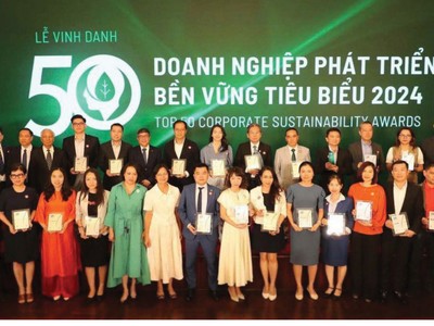 Năm 2024, Nam Long góp mặt trong Top 50 Doanh nghiệp phát triển bền vững tiêu biểu