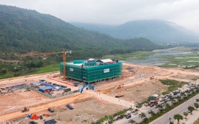 Một góc Khu đô thị mới Long Vân, nơi thực hiện Dự án Bệnh viện Đa khoa Quốc tế Long Vân. Ảnh: Thùy Trang. 