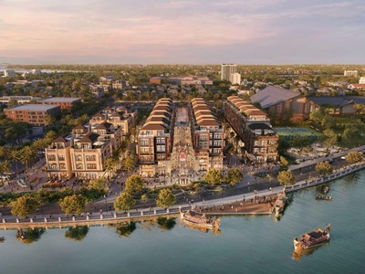 Menas Zone Vỹ Dạ được định vị là khu phức hợp thương mại, dịch vụ và du lịch ven sông hàng đầu thành phố Huế. Ảnh: Dự án