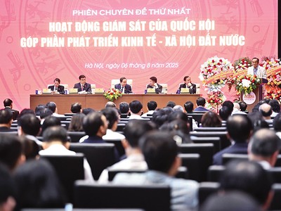 Toàn cảnh Diễn đàn của Quốc hội về hoạt động giám sát. Ảnh: P.T 
