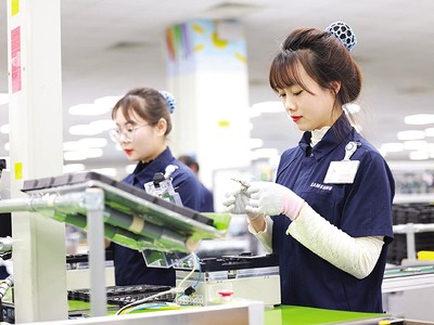 Hầu hết các doanh nghiệp hàng đầu của Hàn Quốc đều đã có mặt tại Việt Nam, với các dự án quy mô lớn. Ảnh: Đức Thanh 