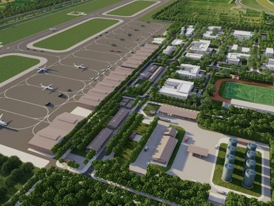 Phối cảnh sân bay quốc tế Gia Bình.