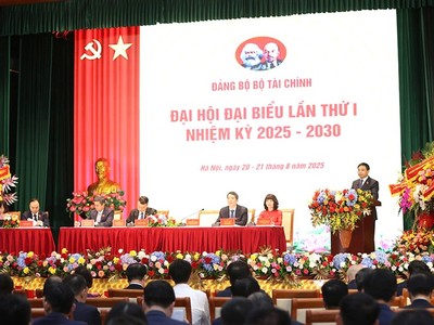 Khai mạc Đại hội đại biểu Đảng bộ Bộ Tài chính lần thứ I nhiệm kỳ 2025-2030 