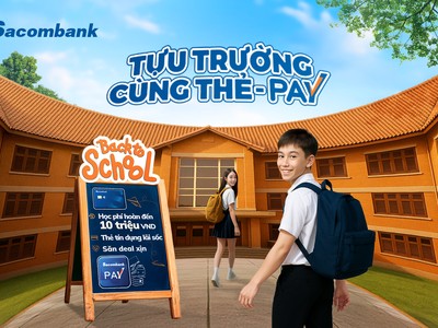 Sacombank (STB) tung ưu đãi mùa tựu trường: Hoàn tiền học phí, săn deal siêu hời, quà tặng bùng nổ