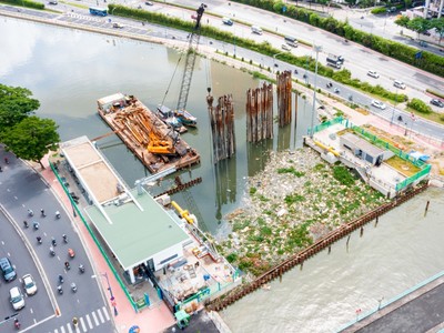 Dự án giải quyết ngập do triều khu vực TP.HCM có xét đến yếu tố biến đổi khí hậu (giai đoạn 1) bị tạm dừng từ cuối năm 2020