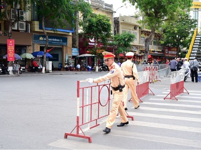 Phương án phân luồng lần này được xây dựng với mục tiêu đảm bảo an ninh, an toàn tuyệt đối cho các đoàn diễu binh, diễu hành.