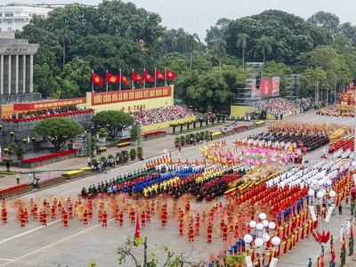 Toàn cảnh lễ diễu binh, diễu hành Kỷ niệm 80 năm Cách mạng tháng Tám và Quốc khánh 2/9