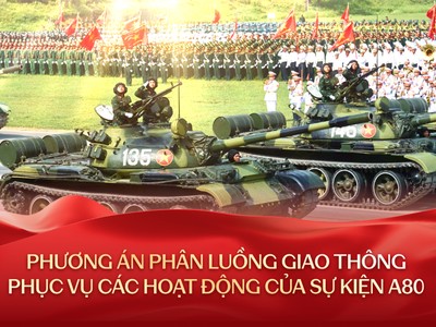 Hà Nội điều chỉnh thời gian phân luồng giao thông phục vụ Tổng hợp luyện lần 1 Lễ kỷ niệm 80 năm Quốc khánh 2/9 