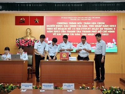 Thanh tra TPHCM thực hiện bốc thăm xác minh tài sản