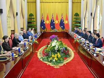 Toàn cảnh buổi hội đàm.