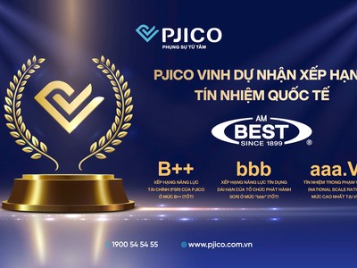 PJICO (PGI) 8 năm liên tiếp được AM Best duy trì xếp hạng tín nhiệm tốt