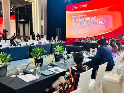 Diễn đàn Kinh tế tư nhân Việt Nam (VPSF) 2025, phiên chuyên đề "Vươn tầm nội lực" để "Vươn mình đột phá". Ảnh: Nhung Bùi