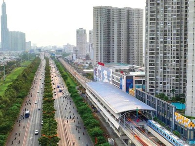 TP.HCM đã xây dựng kế hoạch đầu tư đồng loạt và hoàn thành 7 tuyến metro với tổng chiều dài 355 km từ nay đến năm 2035. Ảnh: Minh Trí