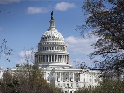 Tòa nhà Quốc hội Mỹ tại Washington, D.C. Ảnh: THX/TTXVN