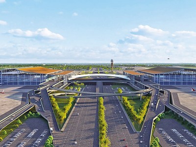 Phối cảnh Cảng hàng không quốc tế Gia Bình.