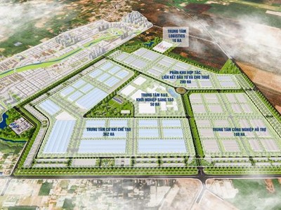 Phối cảnh Khu công nghiệp chuyên ngành cơ khí tại Bình Dương