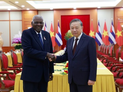 Tổng Bí thư Tô Lâm tiếp Chủ tịch Quốc hội Cuba 