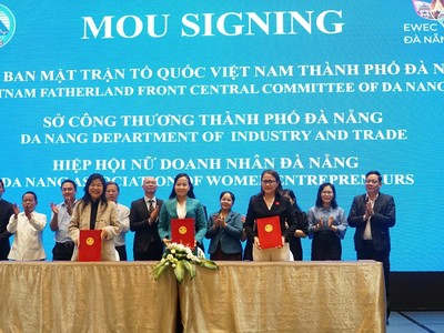 Thành phố Đà Nẵng đã ký kết biên bản ghi nhớ hợp tác hỗ trợ doanh nghiệp nữ.