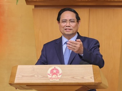 Thủ tướng khái quát, sau 3 tháng thực hiện, việc triển khai mô hình chính quyền địa phương 2 cấp đã đạt nhiều kết quả, cơ bản đạt mục tiêu đề ra - Ảnh: VGP/Nhật Bắc