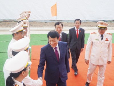 Đại tướng Lương Tam Quang dự Lễ gắn biển công trình cơ sở làm việc tại Huế 