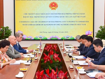 Hải Phòng mở rộng hợp tác với doanh nghiệp Hà Lan, thúc đẩy phát triển cảng biển, logistics 
