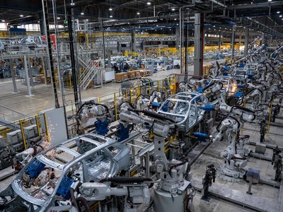 Nhà máy sản xuất xe ô tô của VinFast tại Hải Phòng.