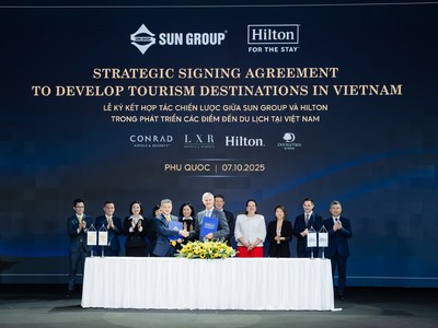 Lãnh đạo cấp cao nhất của Hilton ký kết hợp tác chiến lược với Sun Group
