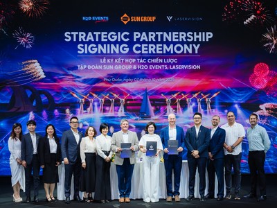Sun Group chính thức ký hợp tác chiến lược với H2O Events và LaserVision