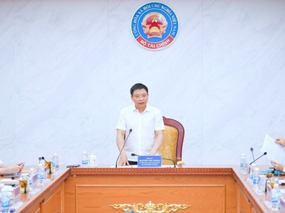 Bộ trưởng Nguyễn Văn Thắng phát biểu tại cuộc họp.